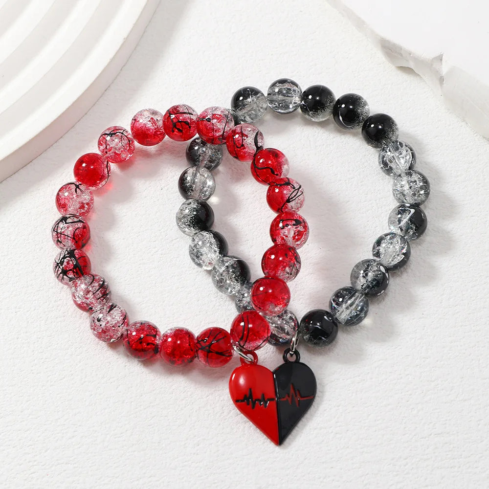 Heart Magnetic Couple Bracelets